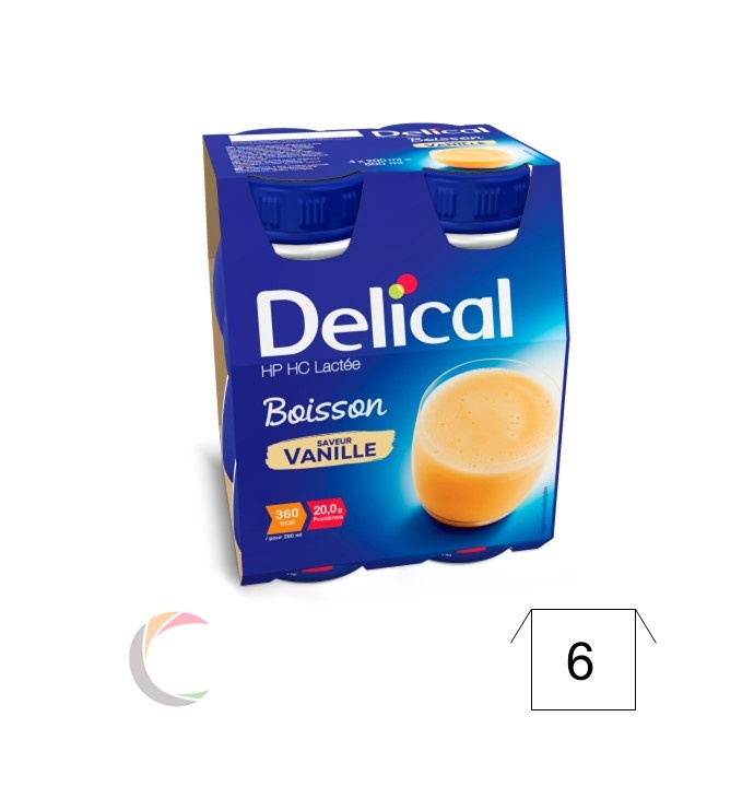 Delical Delical HP HC Boisson - Vanille - par 4pcs