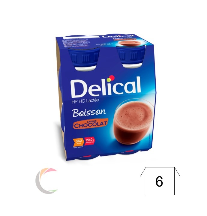 Delical Delical HP HC Boisson - Chocolat - par 4pcs