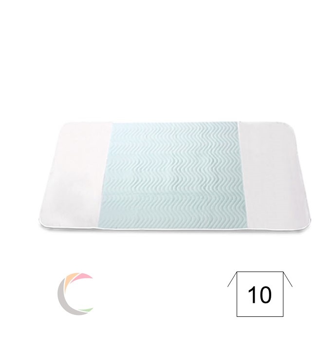 Cumerco Bed pads lavables avec rabats 85 x 90cm