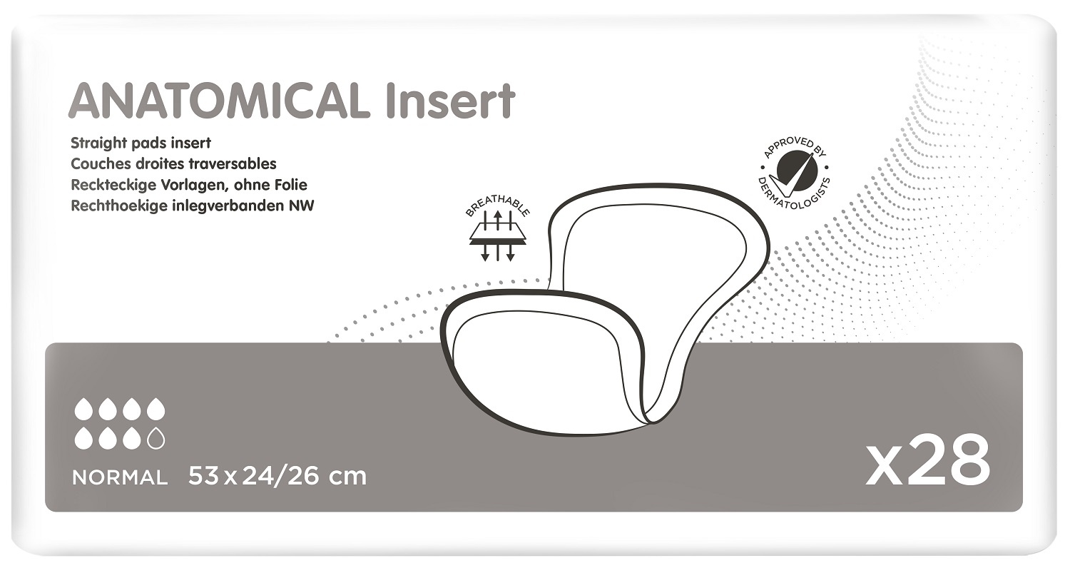 Anatomical insert 53 x 24/26 - inleggers anatomisch gevormd