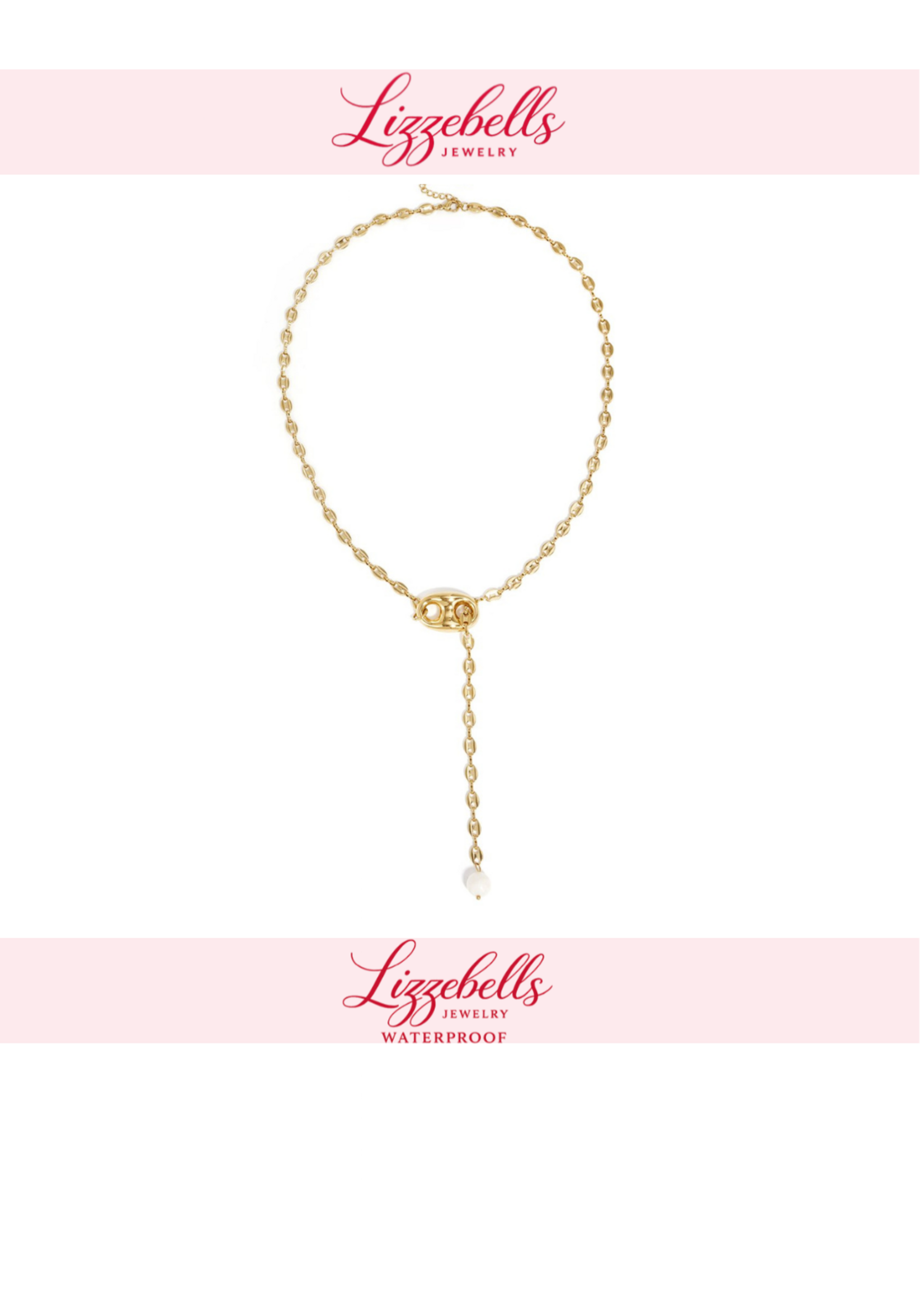 The Long  Button Necklace