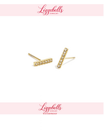Diamond Bar stud Earrings