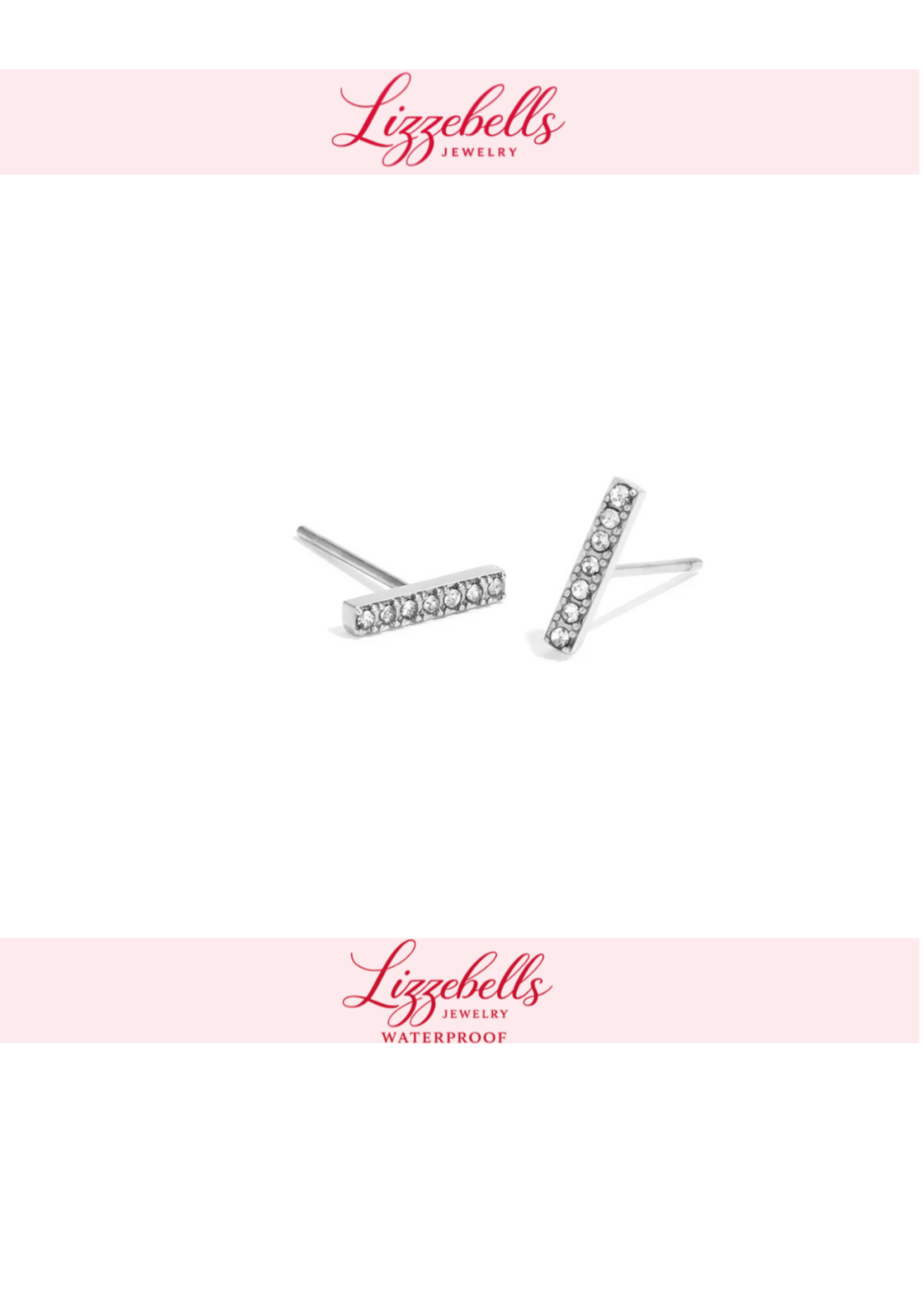 Diamond Bar stud Earrings