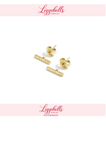 Striped Bar stud Earrings