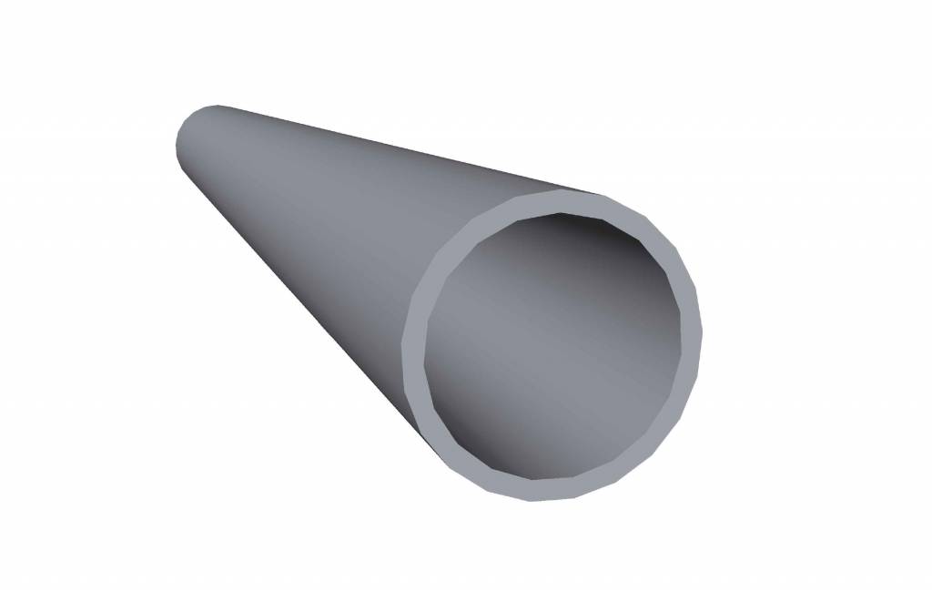 Contract Vader Hoofdkwartier Aluminium buizen 42mm - Ronde buis Profiel - 9 meter in 3000 mm - Obie Plus