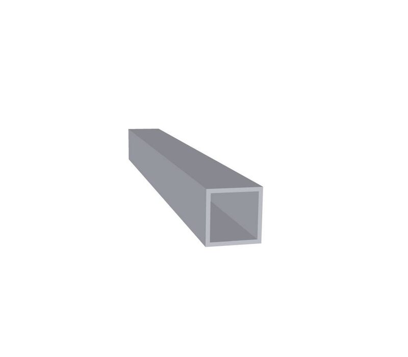 Aluminium Koker 20 x 20 x 1,5 mm - 20 meter in 2000 mm