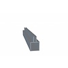 Obie Aluminium Koker 20 x 20 x 1,5 mm - 1 Flens (midden) 4mm