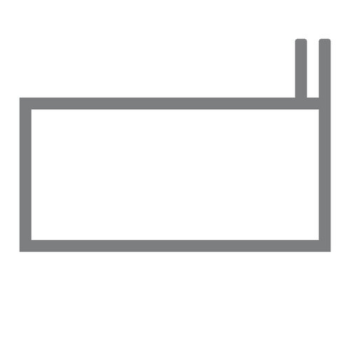 40 x 20 - 1 flens 3 mm 