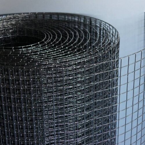 Gaas 38,1 x 38,1 x 2,00 - Zwart/Gepoedercoat 