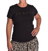 T-shirt Classy Zwart - Legergroen