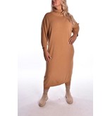 Overknee Knitted Dress - Camel