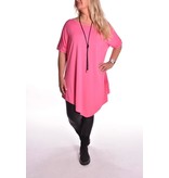 Tuniek Beau inclusief veter ketting  - Cerise Roze