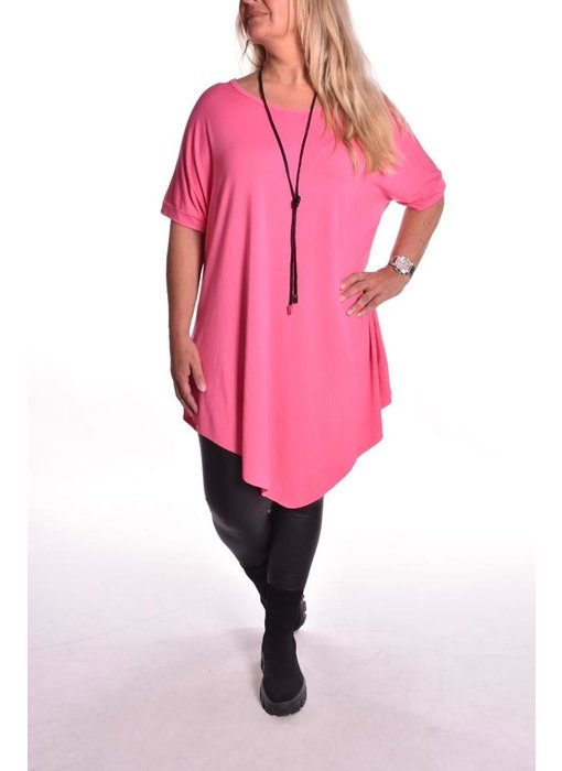 Tuniek Beau inclusief veter ketting  - Cerise Roze