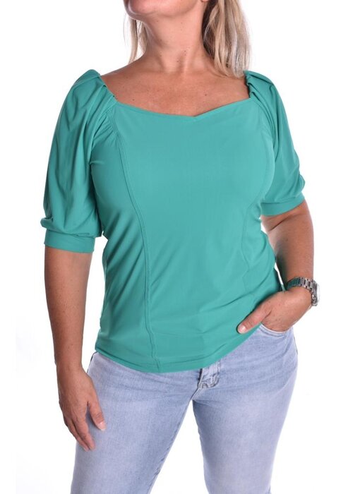 Travel Top Debbie - Aqua