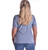 Luxe Travel Top Annelies - Jeans Blauw