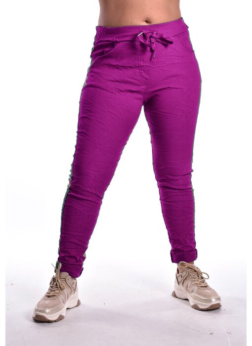 Broek Make My Day - Paars/Magenta