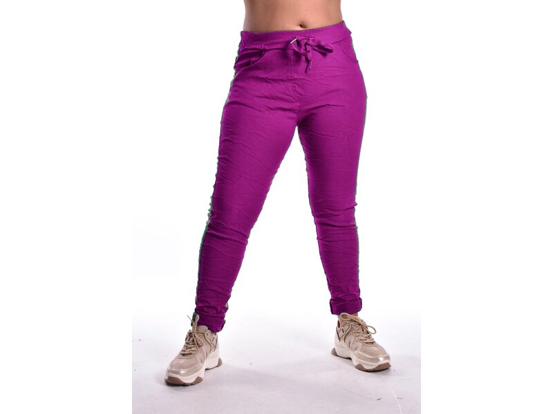 Broek Make My Day - Paars/Magenta