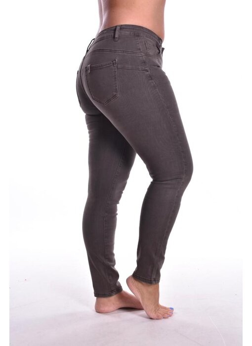 5-Pocket Jeans - Donker Taupe(ab085-5)