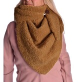 Teddy/fleece sjaal - Camel