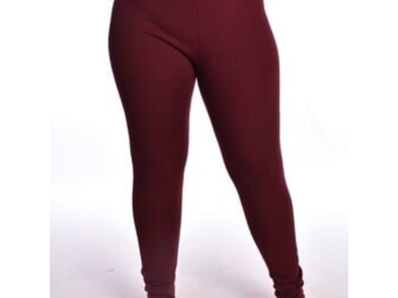 Legging met Fleece - Donker bruin