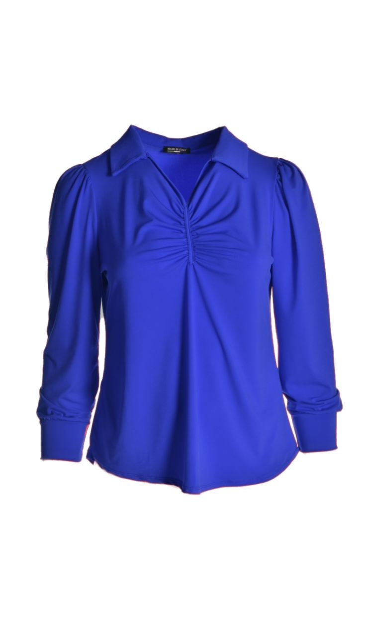 kobaltblauw blouse
