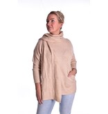 Trui met Sjaal Leukerd - Beige