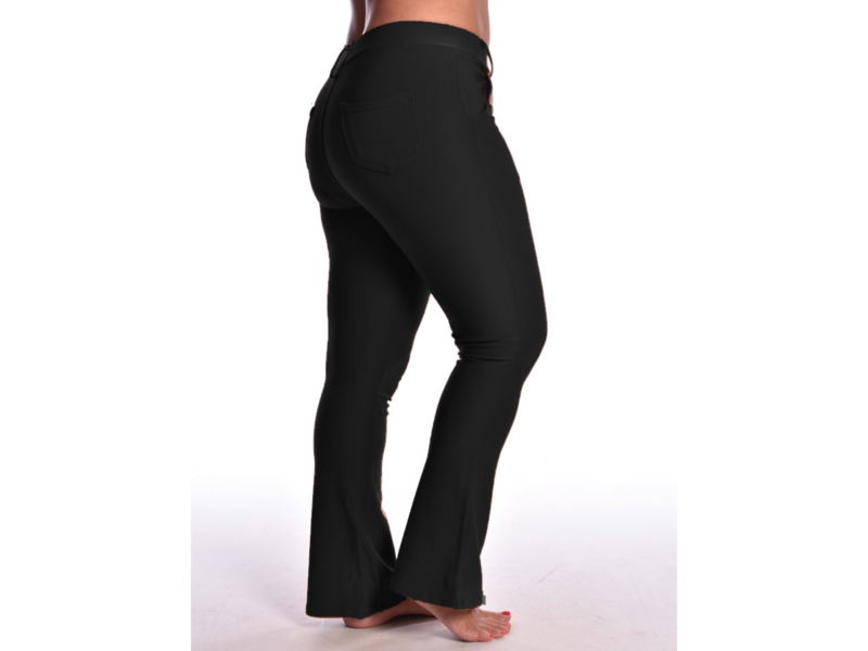 Broek Classy & Comfy Flared (HY375)  - Zwart