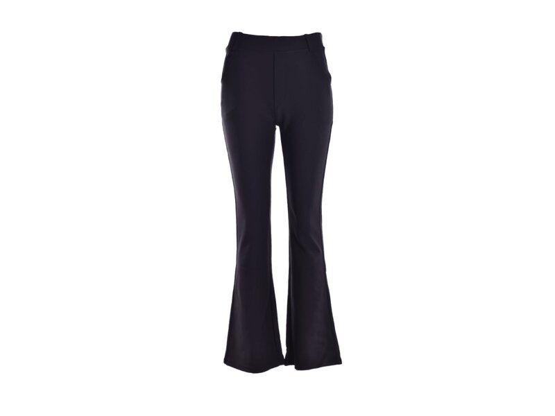 Broek Classy & Comfy Flared (HY375)  - Zwart