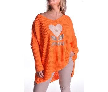 Trui Amour Lang - Oranje