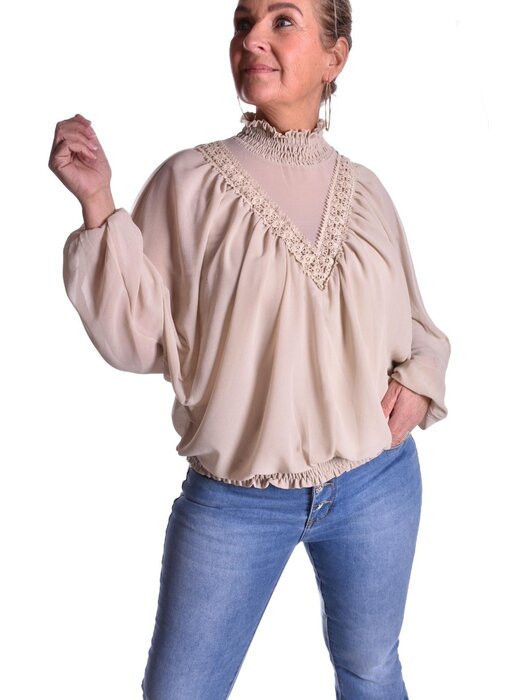 Voile Ballon Top Amber - Beige