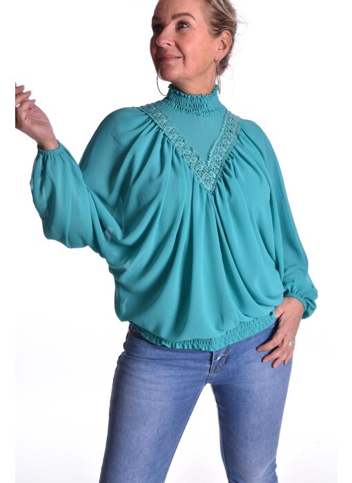 Voile Ballon Top Amber - Aqua