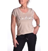 T-shirt Positive Vibes - Beige