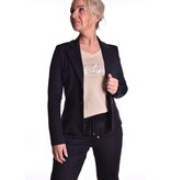 Luxe Travelstof Blazer Mi Amore - Zwart