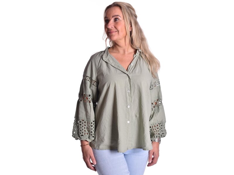 Blouse Jill - Legergroen