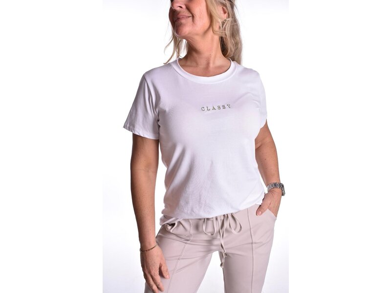 T-shirt Classy - Legergroen