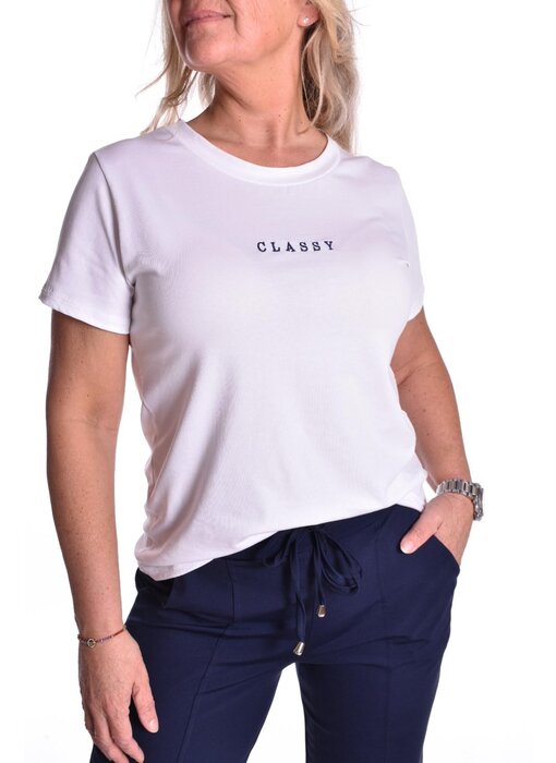 T-shirt Classy - Donkerblauw