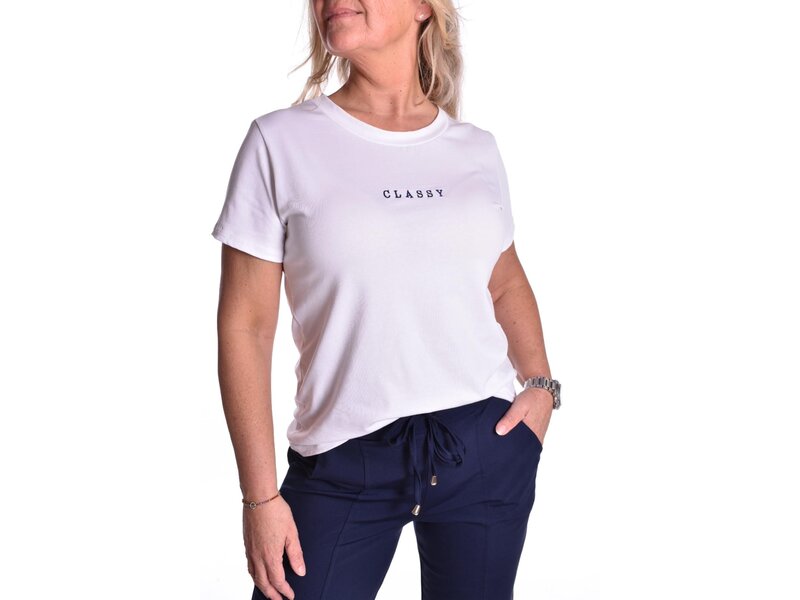 T-shirt Classy - Donkerblauw