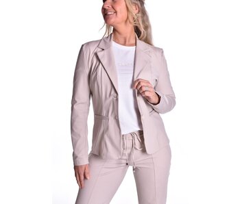 Luxe Travelstof Blazer Mi Amore - Beige