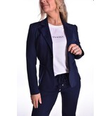 Luxe Travelstof Blazer Mi Amore  - Donkerblauw