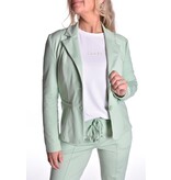 Luxe Travelstof Blazer Mi Amore  - Lindegroen