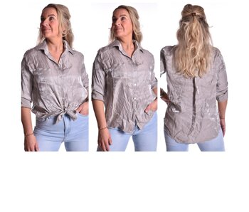 Blouse Shine - Taupe