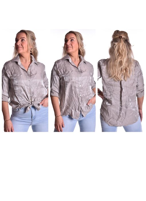 Blouse Shine - Taupe