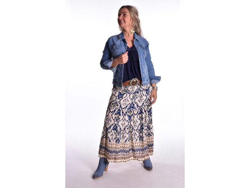 Laarsje Rodeo Boho - Jeansblauw