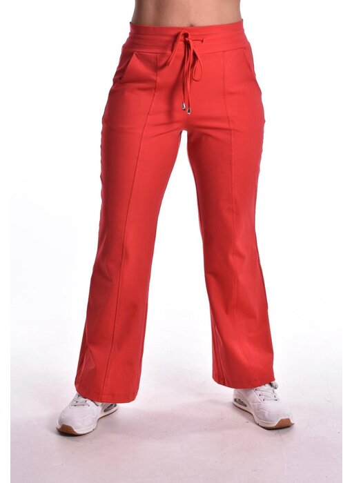 Luxe Travelstof Broek Mi Amore 2.0  - Rood