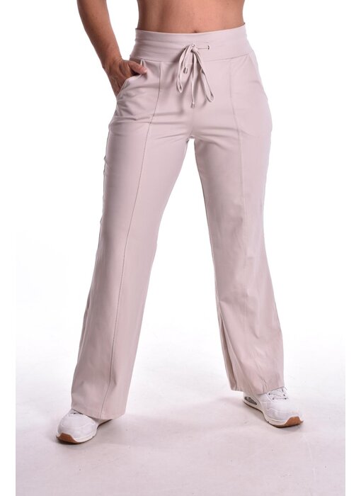 Luxe Travelstof Broek Mi Amore 2.0  - Beige
