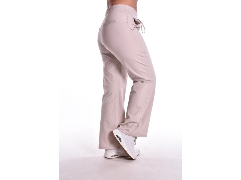 Luxe Travelstof Broek Mi Amore 2.0  - Beige