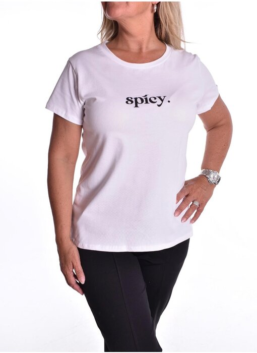 T-shirt Spicy - Zwarte tekst