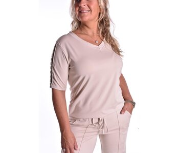 Luxe travel top Bies - Beige
