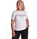 T-shirt Champagne Club -  Zwart met gouden tekst