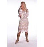 Jurk Indy  - Licht Taupe - Licht Roze